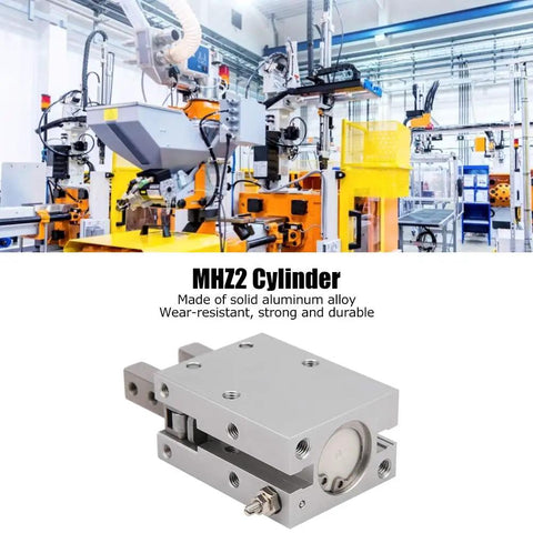Pro Grade Pneumatic Air Cylinder With M5 X 0.5 Dual Action And Single Acting Non Contact Magnetic Switch 20 25 32 mm Bore in a factory setting
