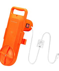 Portable Mini Washing Machine for Home and Dorm, Compact Semi Automatic Washer with handle and control dial visible