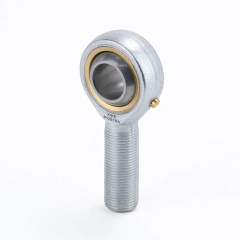POS18 Rod End Bearing 18mm Bore With Right Hand Male Thread For DIY Projects 3D Printing Hydraulic Cylinders CNC Machines And Heavy Duty Gear Machinery Ideal For Agriculture Garden Tools Motorcycles Trucks And Cars, chrome steel