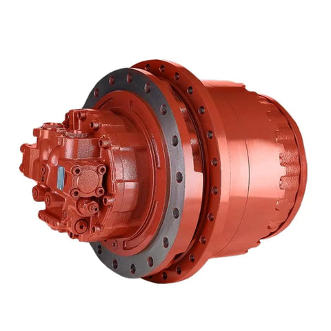 Heavy Duty Travel Motor Assembly For Tm60 Excavators in red color, designed for 28 to 35 ton machines, showing detailed components.