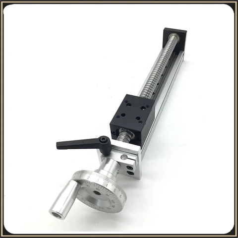 Heavy Duty CNC Manual Sliding Table With Precision Ballscrew SFU1204 Featuring 700MM Stroke, Precision Hand Feed Knob