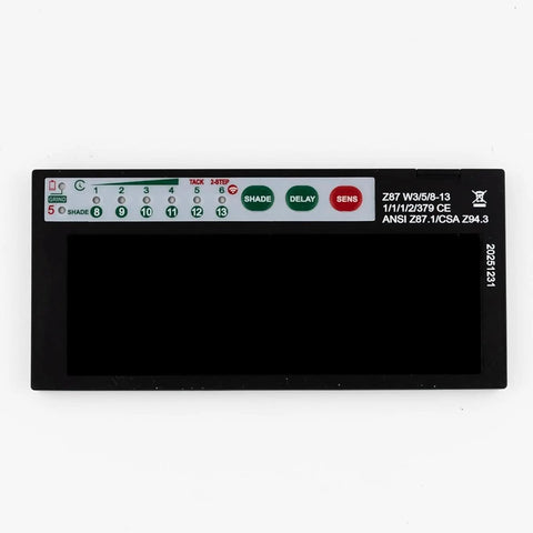 Front view of Auto Darkening Welding Lens 2x4 High Definition Clarity For TIG MIG And Stick Welding Hoods And Helmets Shade 9 To 13