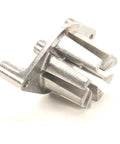 Top Shelf Oem Push Block For Commercial Slicers straight up multicolor steel push block safety cleat side view.
