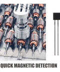 40 Pack Electric Motor Hall Sensor Kit With Hall Effect Module Replacement, alloy black sensor for quick magnetic detection in motor production