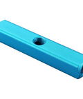 Aluminum Air Manifold Block 4 Way 7 Port With One Quarter Inch PT Threaded Ports For Pneumatic Systems close-up, showing design.