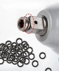 No Slip Half Inch Retaining Ring Clip With O Ring For Impact Wrench Steel Socket Retention Fastener Set That Keeps Sockets From Dropping Under Heavy Torque 50 Piece Hardware Kit, on impact wrench