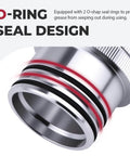 Close-up of O-ring seal design on Beef Up Wheel Bearing Greaser Kit For Can Am Maverick X3 39mm Bearings 293350109 Replacement Tool.