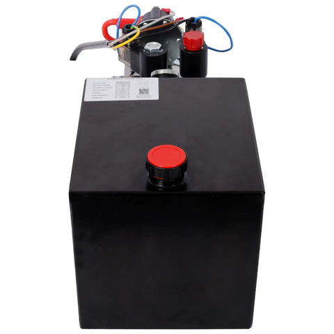 12V DC Hydraulic Power Unit For Dump Trailers And Lift Gates, Double Acting 6 Quart Steel Tank Pump With 1.6kW Motor, Heavy Duty Electric Beast That Crushes Massive Loads Without Breaking A Sweat