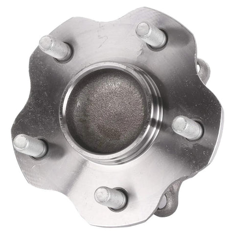 Front view of Rear Wheel Bearing And Hub Assembly All In One For Nissan Qashqai 2017 2019 Rogue 2014 2019 And Rogue Sport 2017 2019 5 Lug