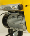 Workhorse 1.5 HP Sectional Pipe Drain Cleaner motor detail, 110V heavy-duty compact design, essential for drain cleaning.