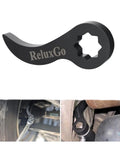 Pry Bar Wrench Adapter Head For Half Inch Drive Ratchets, beefed up adjustable angle crowbar attachment with square eight point profile