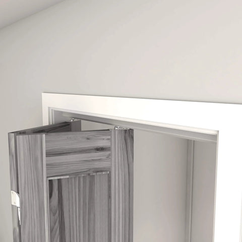 30 Inch Bifold Door Hardware Kit For Two Doors Aluminum Sliding Barn Door Top Mounted Installed with Door Panel
