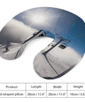 Sunshine U Shape Travel Pillow For Long Haul Flights And Office Naps, Ergonomic Neck And Head Support With Comfy Memory Foam design