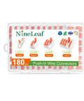 180 Piece All In One Wire Connector Kit With 2 Port 3 Port And 5 Port Levers Push In Wire Nuts For AWG 28 To 12 Reusable Quick Connectors