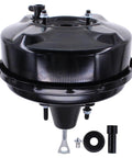 Heavy Duty Vacuum Power Brake Booster for Chevy Blazer and S10 Pickup, top view with mounting hardware details.