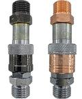 Oxy-Fuel Quick Connect Hose To Hose Coupler Set For Safe Fuel And Oxygen Disconnects, Leak Proof Design, UL Listed