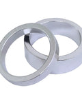 10X Bike Head Stem Spacer Aluminum Alloy Replacement Head Tube Spacer For Front Stem Fork MTB BMX Mountain Bikes 1.13 Inch Silver Durable