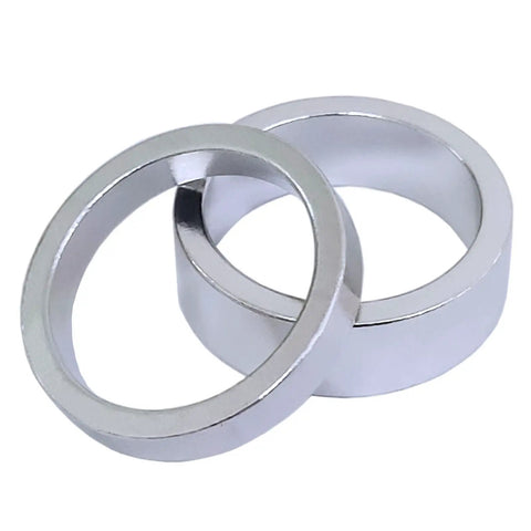 10X Bike Head Stem Spacer Aluminum Alloy Replacement Head Tube Spacer For Front Stem Fork MTB BMX Mountain Bikes 1.13 Inch Silver Durable