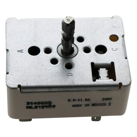 OEM Range Switch Infinite Control Beefed Up Replacement for Whirlpool 3148953 3149400 PS336886 front view