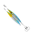 Saltwater Metal Jig With Center Balanced Drop And Flutter Action For Fast Vertical Speed Jigging Five Zero Assist Hooks Glow Finish