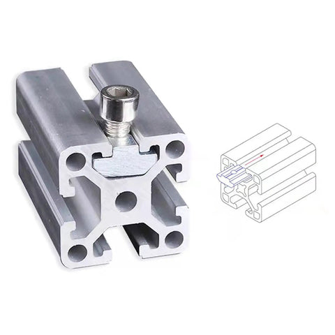 30 Pcs Hella Secure M8 T Sliding Hammer Block Nuts for 4040 Aluminum Extrusion Profiles display in close-up with a detailed view.
