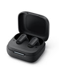 Noise Cancelling Earbuds With 45 Hours Playtime, Strong Bass, IP54 Dust And Water Resistance, Bluetooth 5.4 Wireless Earbuds, Two In One Charging Case And Phone Stand For Hands Free Viewing, Black in charging case