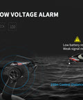 High Speed Remote Control Boat Delivers 60KPH Thrills For Pools And Lakes, 2.4GHz RC Hobby Boat low voltage alarm feature