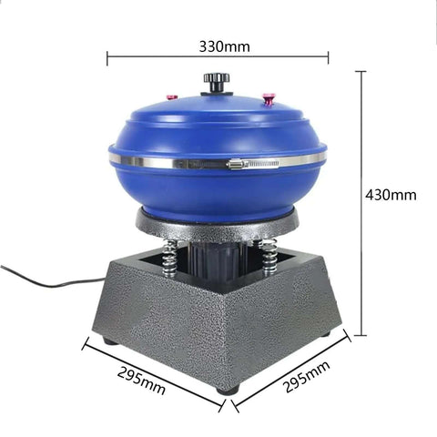 Powerful 120W Bowl Polishing Machine With High Frequency Vibration For Jewelry, Gems And Auto Parts, 6.2L Tumble Polisher