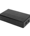 Solid 7800mAh UPS Power Supply For Router And Modem Backups Delivers Steady 24 Watts power supply with black casing.