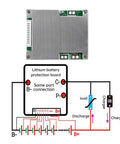 Rugged 13s Lithium Battery Protection Board With Smart Temperature Control And Real Time Cell Voltage Monitoring 50a Bms Pack Balancer circuit diagram