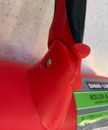 Close-up of Nine Inch Paint Roller With Integrated Anti Splatter Shield And Heavy Duty Rubber Grip for seamless wall painting.
