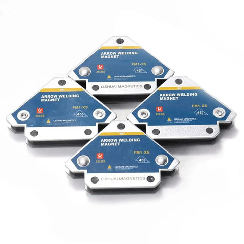 Heavy Duty 28lb Welding Magnets Set With Four Magnetic Clamps A Workhorse 3 Inch Reach 45 90 135 Degree Angles Arrow Holder