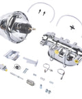 7 Inch Chrome Brake Booster And Master Cylinder Replacement Kit With Disc Drum Valve For Chevy Bel Air 1955 1956 1957
