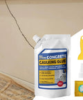 Professional Grade Concrete Caulk And Strong Cement Sealant Bonding Adhesive For Rapid Crack Filling That Sets Quick to block water leaks.