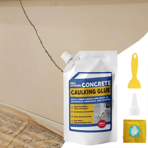 Professional Grade Concrete Caulk And Strong Cement Sealant Bonding Adhesive For Rapid Crack Filling That Sets Quick to block water leaks.