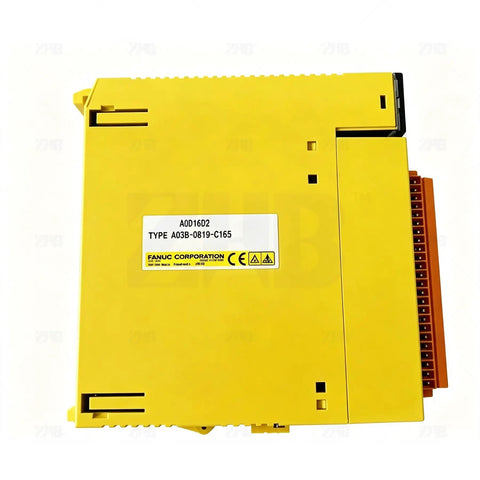 Rugged Beefy CNC IO Module For Machine Automation Digital IO Board With Plug And Play Setup Built For Long Lasting Operation And Stable Signal Transmission Compatible With A03B 0819 C185 A03B 0826 J185 A03B 0807 C185 Industrial Control Spare Parts, yellow module