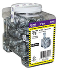 ProConnex C-550 AC/MC Connector 3/8 Inch Gray 100 Pack For Steel Knockouts And AC Or MC Wire Termination Built Tough