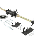 Rear Axle Complete Kit With Foot Brake For Easy DIY Rebuild Of ATVs Go Karts And Buggy Includes 5 Inch Wheels And Tires And 428 Chain Sprocket