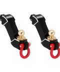 Aluminum Drop Hitch Receiver For 1 By 18 RC Crawler Upgrade Part For FCX18 FMS 2 Piece Set CNC Machined With Red Tow Hook