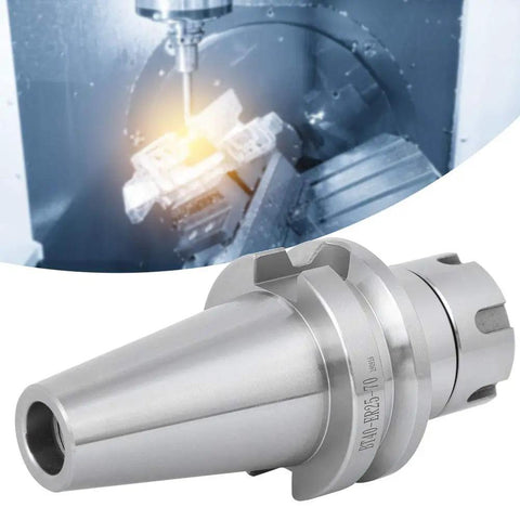 ER25 70 Collet Chuck Tool Holder for CNC lathe and milling machines in a machine setting, alloy steel 40Cr, 70mm length