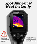 Handheld Thermal Imaging Camera With 25Hz Refresh 240 By 240 Enhanced Display showing an infrared heat signature on screen