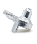 Heavy Duty Shelf Support Pins And Replacement Screws Compatible With Ikea Part 131372 Solid Zinc Alloy close-up view of a shelf support pin