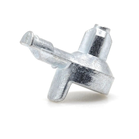 Heavy Duty Shelf Support Pins And Replacement Screws Compatible With Ikea Part 131372 Solid Zinc Alloy close-up view of a shelf support pin