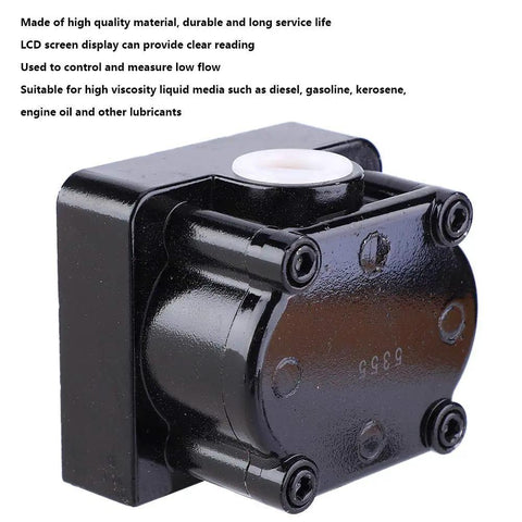 Digital LCD Aluminum Flow Meter Half Inch High Accuracy Diesel Fuel Water Flow Sensor for Low Flow Control and Measurement