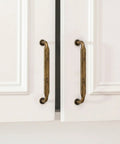 Ten Pack 5 Inch Antique Brass Cabinet Pulls For Kitchen Cabinets And Bathroom Vanities, Vintage Retro Drawer Handles