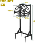 Heavy Duty Garden Hose Holder With Storage Basket For Outdoor Use Detachable And Super Stable Water Hose Holder dimensions