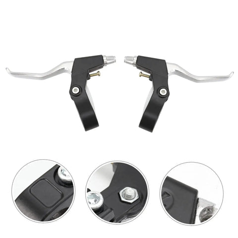 Beefy Aluminum Alloy Bicycle Brake Levers For Mountain And Road Bikes Universal Fit One Pair With 22 Point Two Millimeter Clamp Easy Install