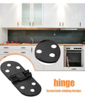 Rotating Concealed Hinges For Doors And Cabinets Stainless Steel And Zinc Alloy Folding Flap Hinge With 180 Degree Opening