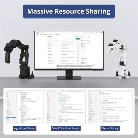 Ditch The Toy Store Robots And Build Your Own Badass AI Robotic Arm Kit Fully Synced With LeRobot Open Source Hub on display with robotic arms.