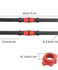 40cm Dumbbell Handles With Anti Slip Rubber Grips And 4 Star Lock Nuts For Home Gym Weight Lifting PP Plastic Bar Grips
